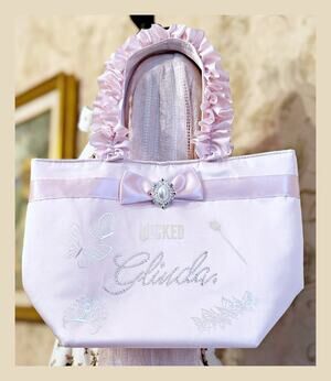 Maison de FLEUR Wicked Glinda Pink Ruffle Tote Handbag Purse J Fashion Japan